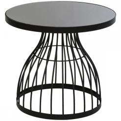 Okrągły stolik kawowy Kushi Black