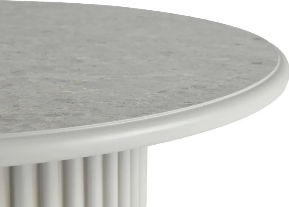 Okrągły stolik kawowy ROMA 60cm szary