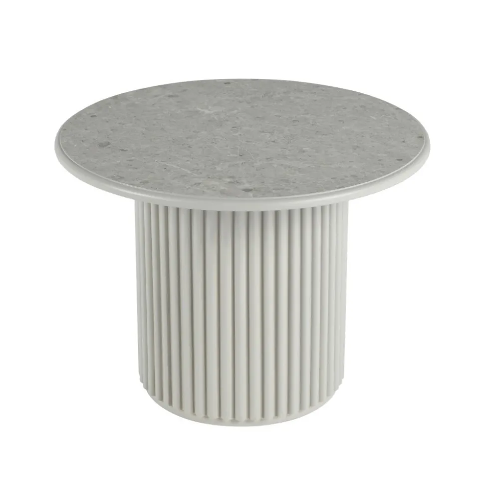 Okrągły stolik kawowy ROMA 60cm szary