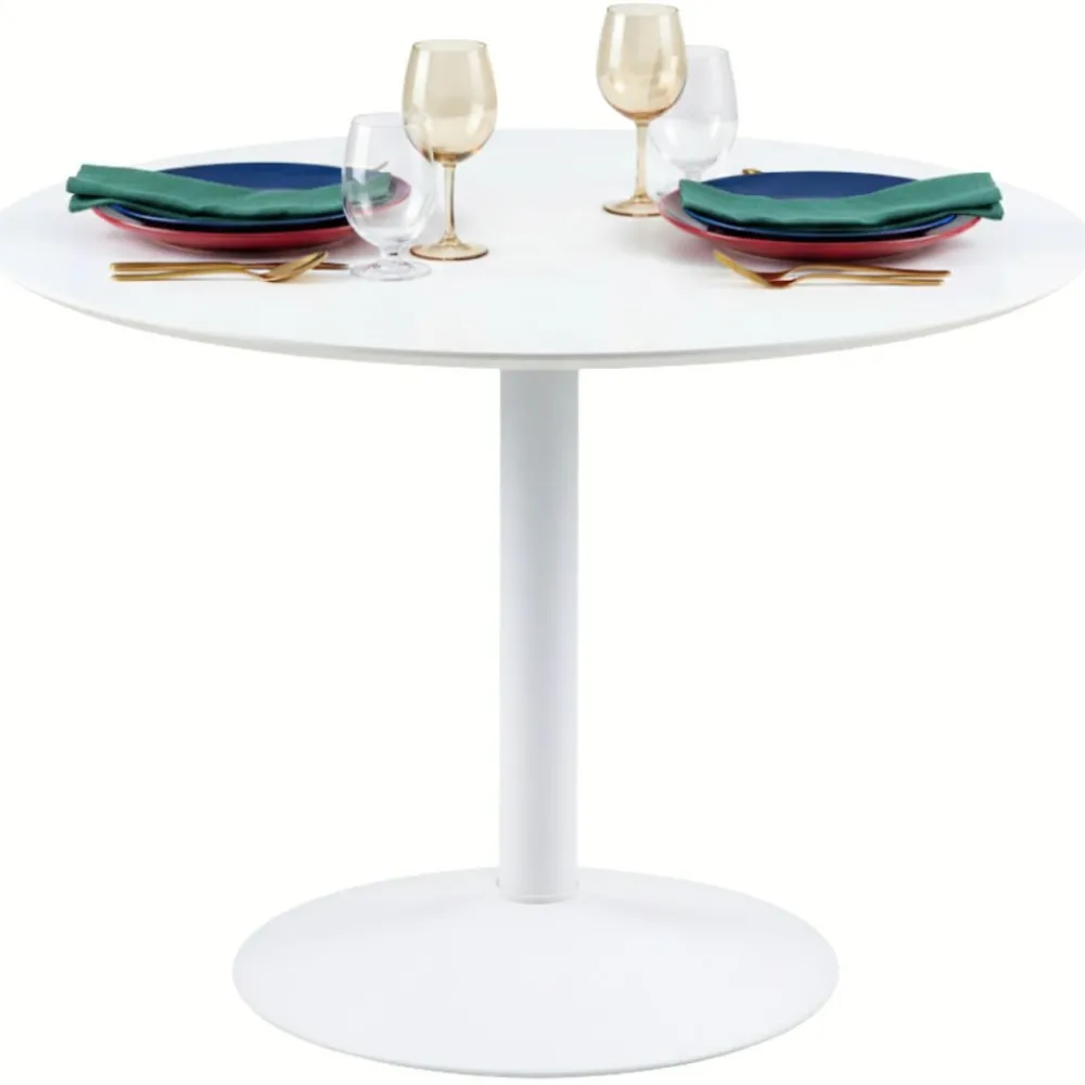 Okrągły biały stół do jadalni Ibiza 110 cm * Actona Outlet