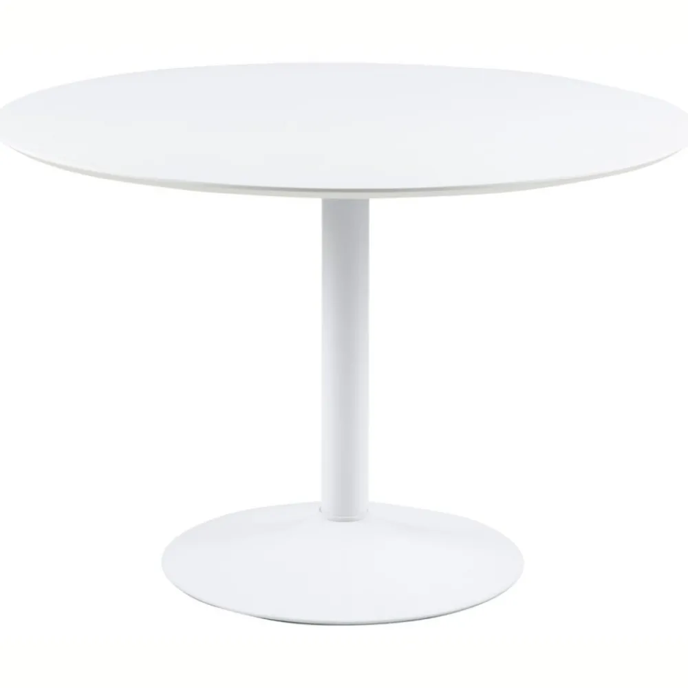 Okrągły biały stół do jadalni Ibiza 110 cm * Actona Outlet