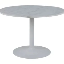 Okrągły biały stół marmurowy Tarifa 110 cm * Actona Best
