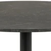 Okrągły czarny stół marmurowy Ibiza 110 cm * Actona Best