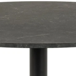 Okrągły czarny stół marmurowy Ibiza 110 cm * Actona Best