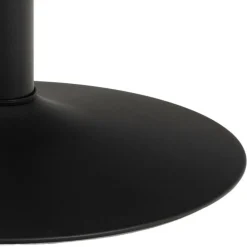 Okrągły czarny stół marmurowy Ibiza 110 cm * Actona Best
