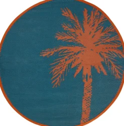 Okrągły dywan 120cm niebieski Yucatan * Atmosphera Best