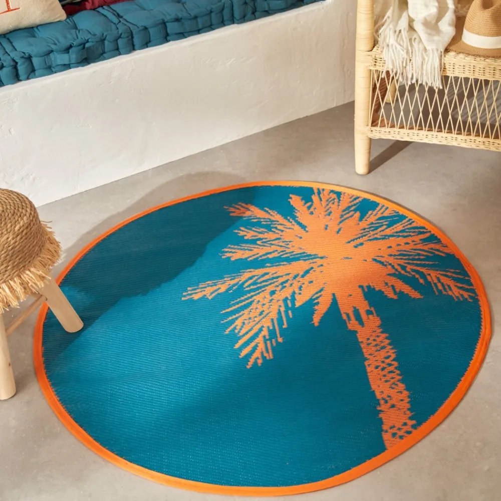 Okrągły dywan 120cm niebieski Yucatan * Atmosphera Best