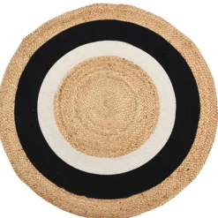 Okrągły dywan jutowy boho 120 cm * H&S Decoration New