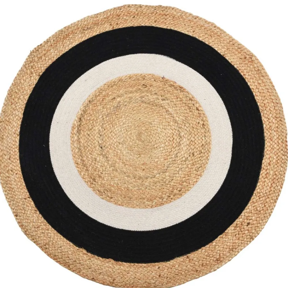 Okrągły dywan jutowy boho 120 cm * H&S Decoration New