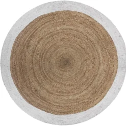 Okrągły dywan jutowy 120 cm brązowy * Atmosphera Hot