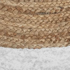 Okrągły dywan jutowy 120 cm brązowy * Atmosphera Hot