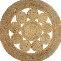 Okrągły dywan jutowy Lace 80 cm * Atmosphera New