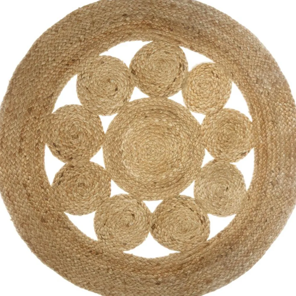 Okrągły dywan jutowy Lace 80 cm * Atmosphera New