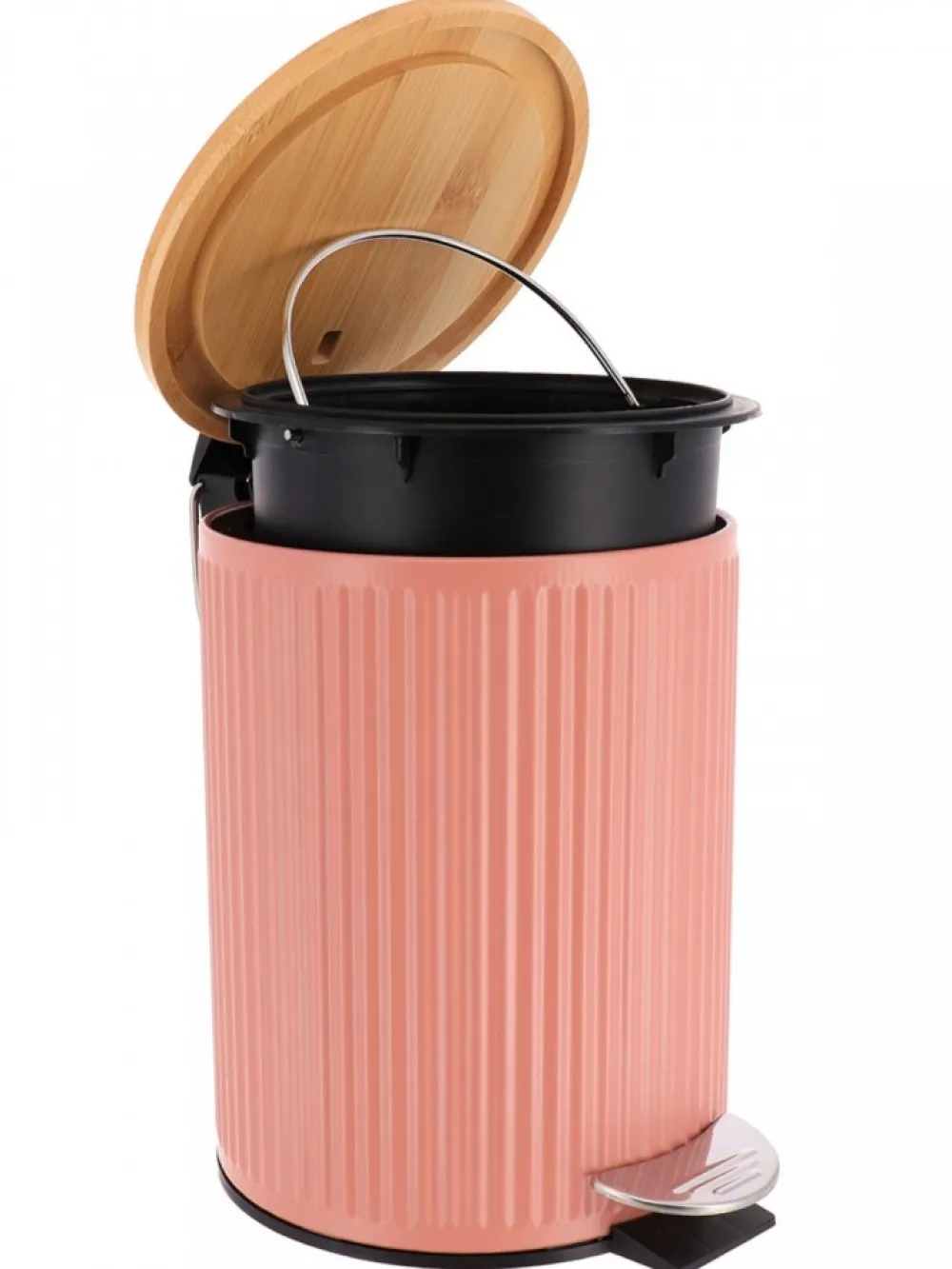 Okrągły kosz na śmieci 3L blush różowy cichy domyk * TENDANCE Hot