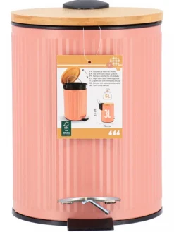Okrągły kosz na śmieci 3L blush różowy cichy domyk * TENDANCE Hot