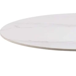 Okrągły stół ceramiczny blat 90 cm Malta biały * Actona Outlet