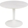 Okrągły stół ceramiczny blat 60 cm Malta biały * Actona Hot