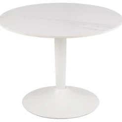 Okrągły stół ceramiczny blat 60 cm Malta biały * Actona Hot