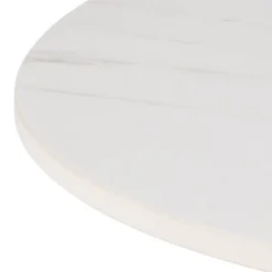 Okrągły stół ceramiczny blat 60 cm Malta biały * Actona Hot
