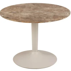 Okrągły stół ceramiczny blat 60 cm Malta brąz * Actona Discount