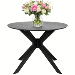 Okrągły stół do jadalni I_Duncan czarny 105 cm * Actona Outlet