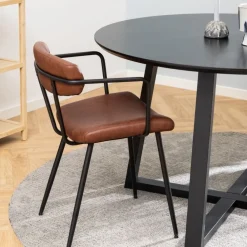 Okrągły stół do jadalni Malika czarny 120 cm * Actona Outlet