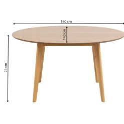 Okrągły stół do jadalni Roxby 140 cm * Actona Sale