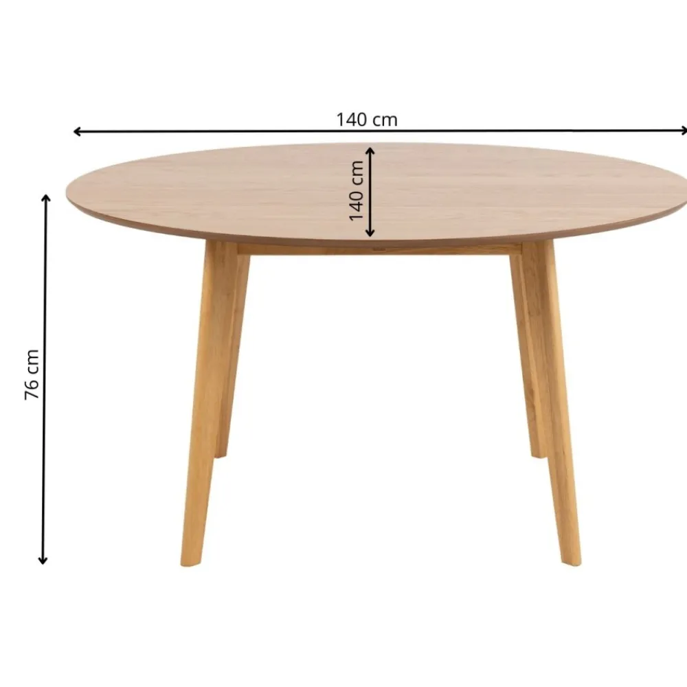 Okrągły stół do jadalni Roxby 140 cm * Actona Sale
