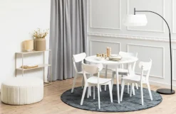 Okrągły stół do jadalni Roxby 105 cm biały * Actona Best