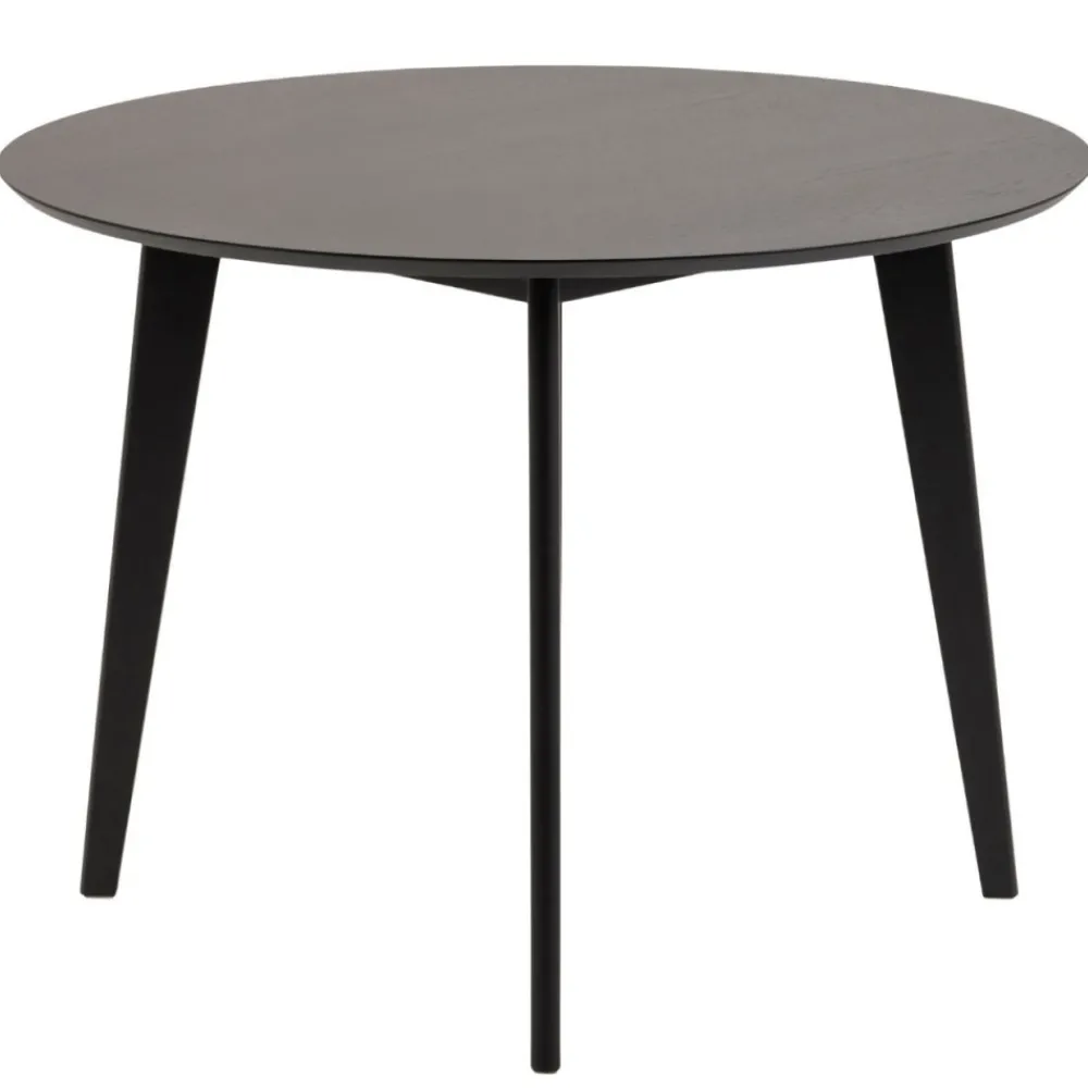 Okrągły stół do jadalni Roxby 105 cm czarny * Actona