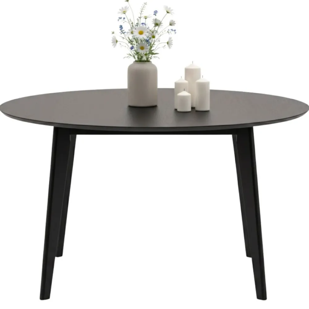 Okrągły stół do jadalni Roxby 105 cm czarny * Actona
