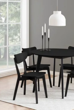 Okrągły stół do jadalni Roxby 105 cm czarny * Actona
