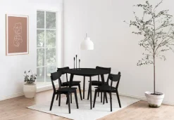 Okrągły stół do jadalni Roxby 105 cm czarny * Actona