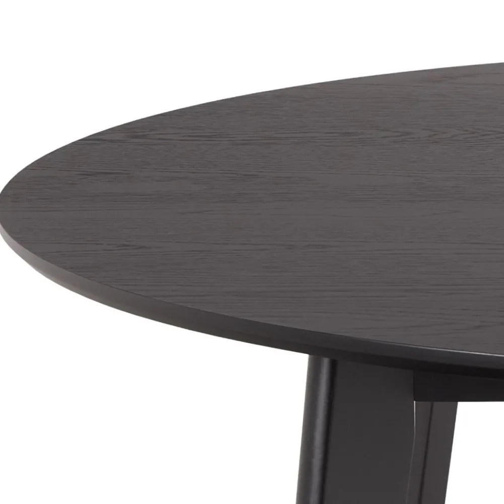 Okrągły stół do jadalni Roxby 120 cm czarny * Actona New