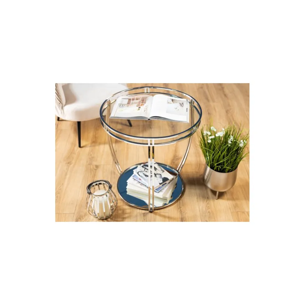 Okrągły stolik kawowy India 58 cm * HowHomely Discount