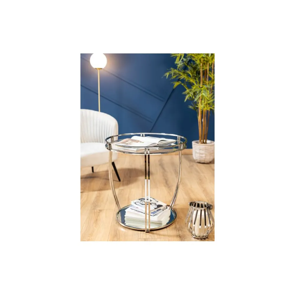 Okrągły stolik kawowy India 58 cm * HowHomely Discount