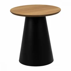 Okrągły stolik kawowy Soli 45 cm czarno-beżowy * Actona Discount