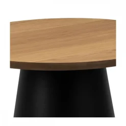 Okrągły stolik kawowy Soli 45 cm czarno-beżowy * Actona Discount