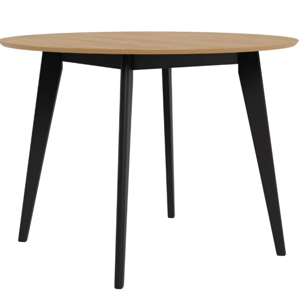 Okrągły stół Roxby 105 cm beżowo-czarny * Actona Sale