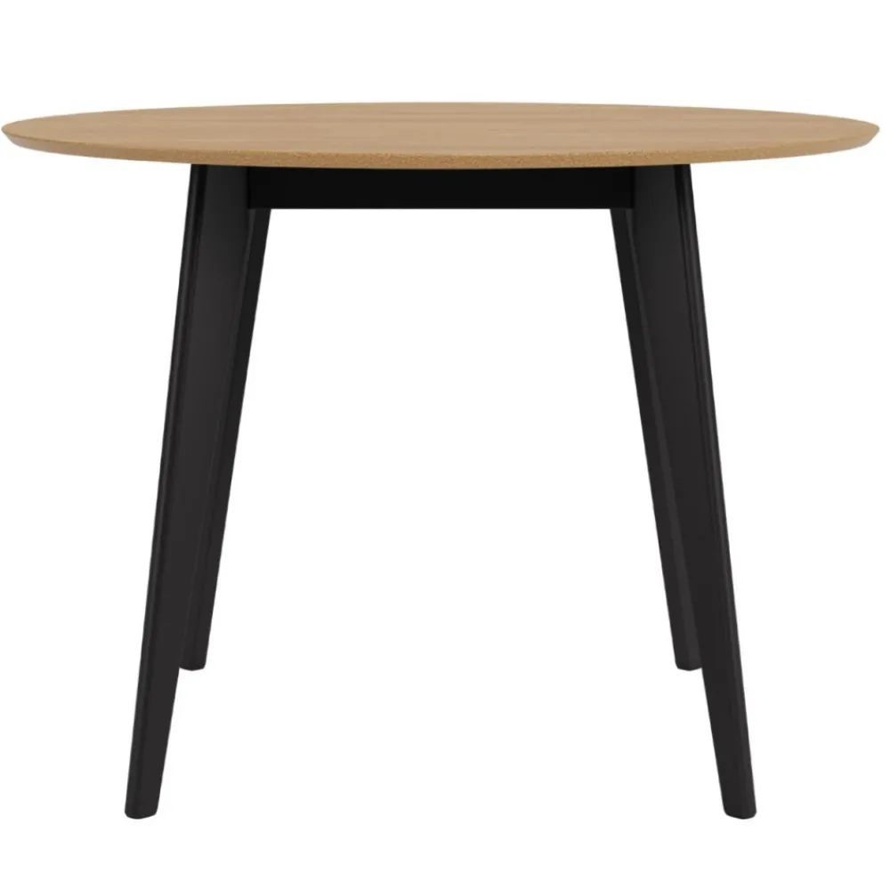 Okrągły stół Roxby 105 cm beżowo-czarny * Actona Sale