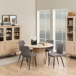 Okrągły stół z lamelowym stelażem Christo * Actona Clearance