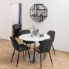 Ośmiokątna półka ścienna Seaford czarna
