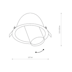 Oprawa Podtynkowa DOWNLIGHT Biały 1xGU10 IP20