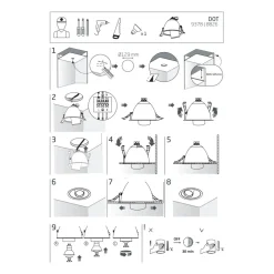 Oprawa Podtynkowa DOWNLIGHT Biały 1xGU10 IP20