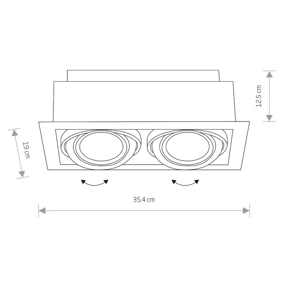 Oprawa Podtynkowa DOWNLIGHT Biały 2xGU10 ES111