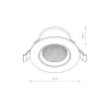 Oprawa Podtynkowa EGINA Czarny LED 10W IP20 4000K
