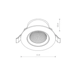 Oprawa Podtynkowa EGINA Czarny LED 10W IP20 4000K