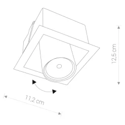 Oprawa podtynkowa EYE MOD czarna 1xGU10