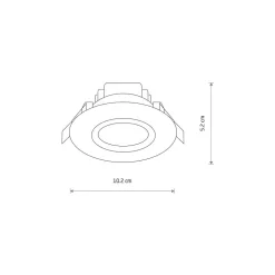 Oprawa Podtynkowa HELIOS Biały 5W LED 4000K IP44/20