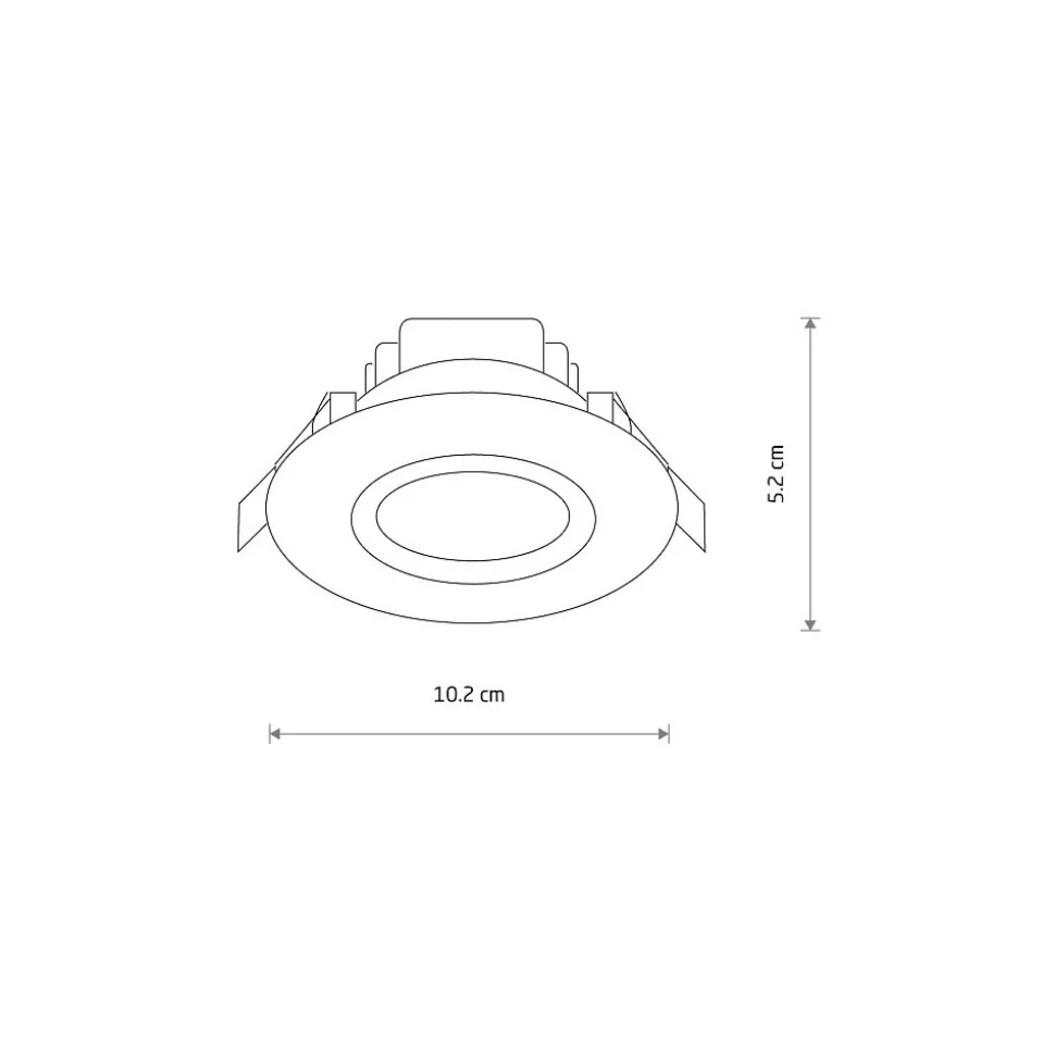 Oprawa Podtynkowa HELIOS Biały 5W LED 4000K IP44/20